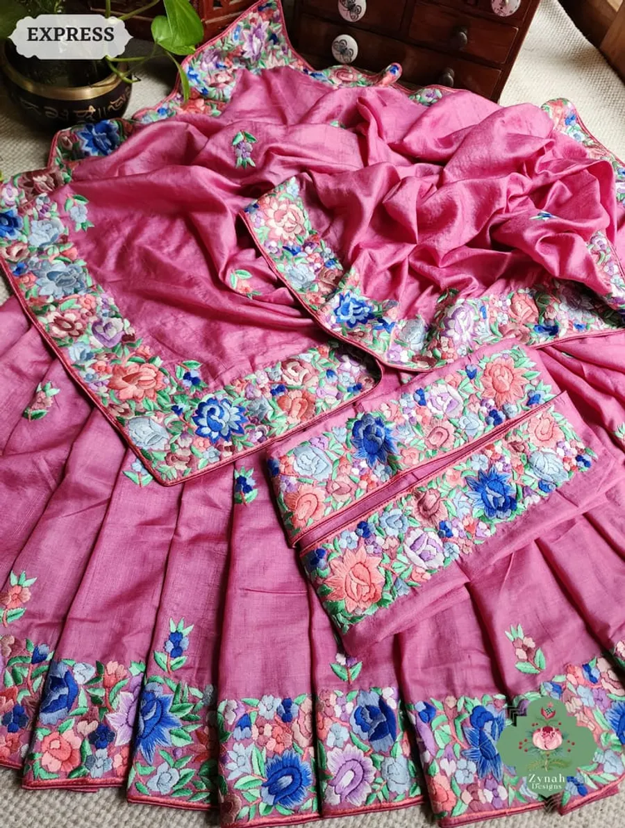 Handcrafted Pure Munga Tussar Silk Saree – Heritage Weave & Natural Sheen